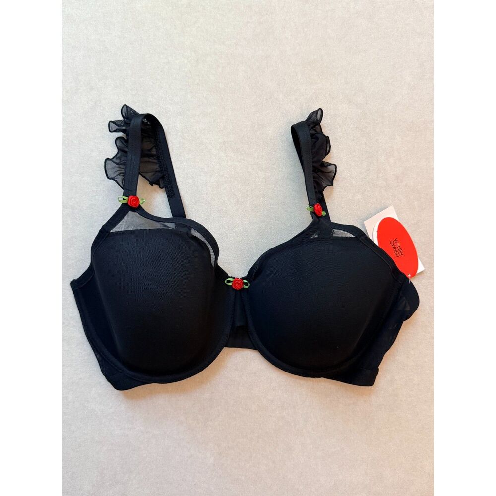 Parade Black Ruffle Bra